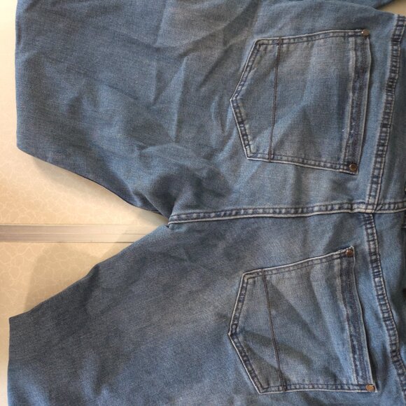 Steve's Jeans Mens 32x32 Blue Slim Fit Straight Light Wash Stretch Zipper Pocket - Picture 11 of 13